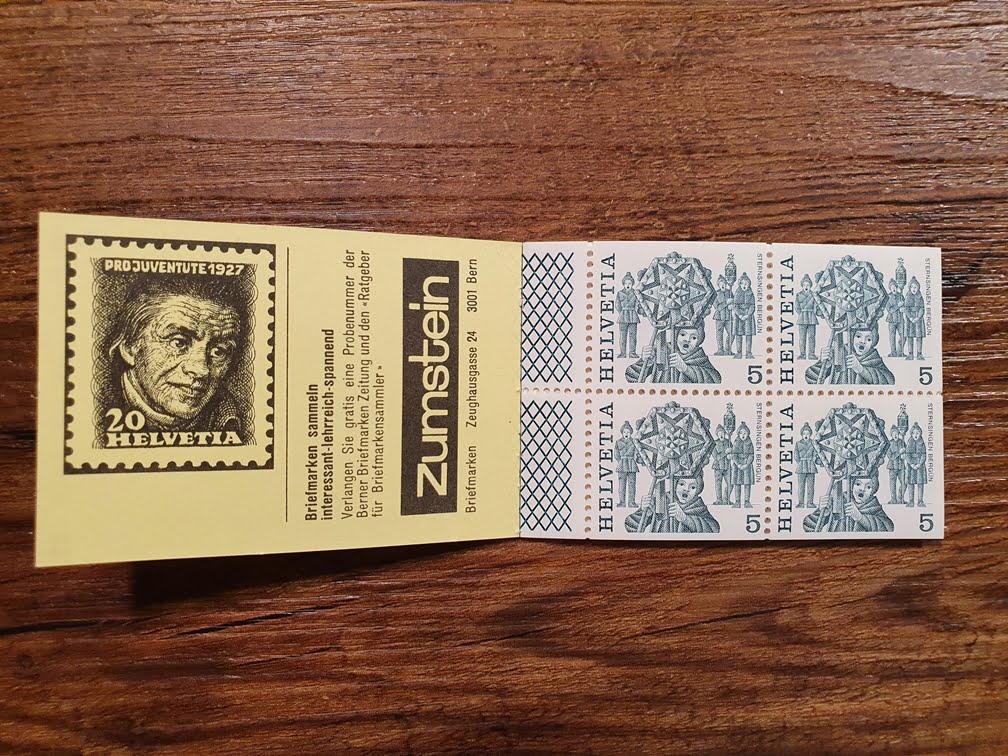 Schweiz Markenheftchen 1984 Nr. 57, gemischt CHF 5.00, gelb – Bild 2