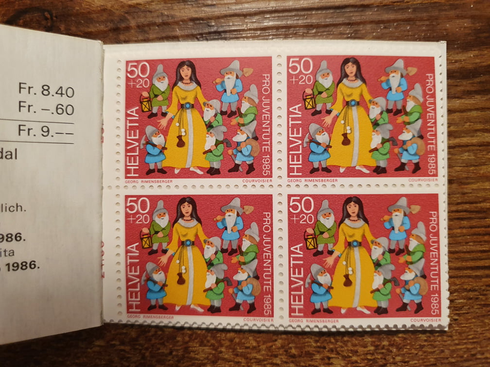 Schweiz Markenheftchen PJ 1985 Nr. WI/34 mit 12 x CHF 0.50er – Bild 2