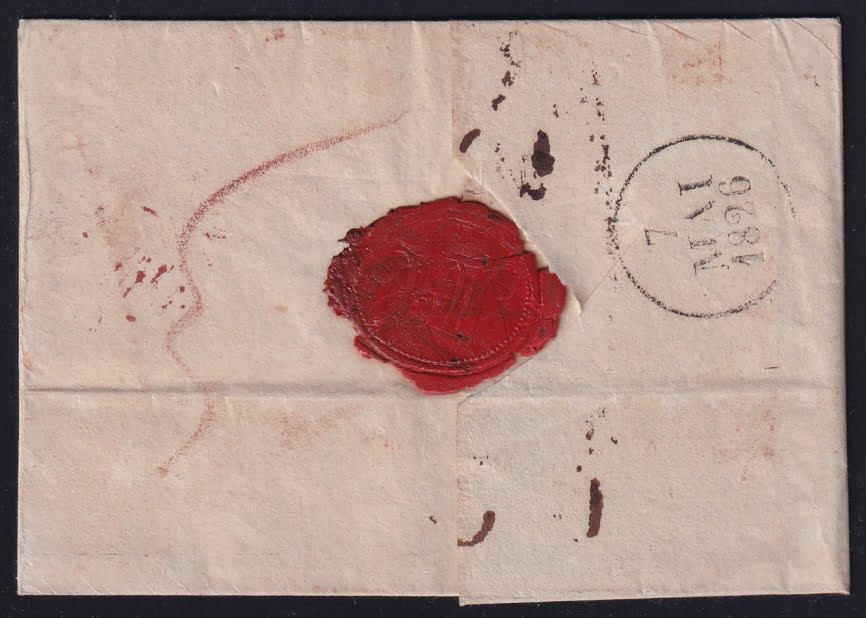 Vorphilatelie Österreich 27.4.1826 "Triest" => "Mailand" => "Pt. de Beauvoisin" => "Lyon" – Bild 2