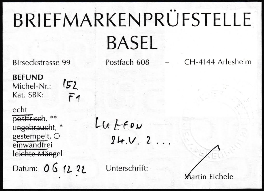 Flugpost SBK Nr. F1 gestempelt "LUZERN" – Bild 3
