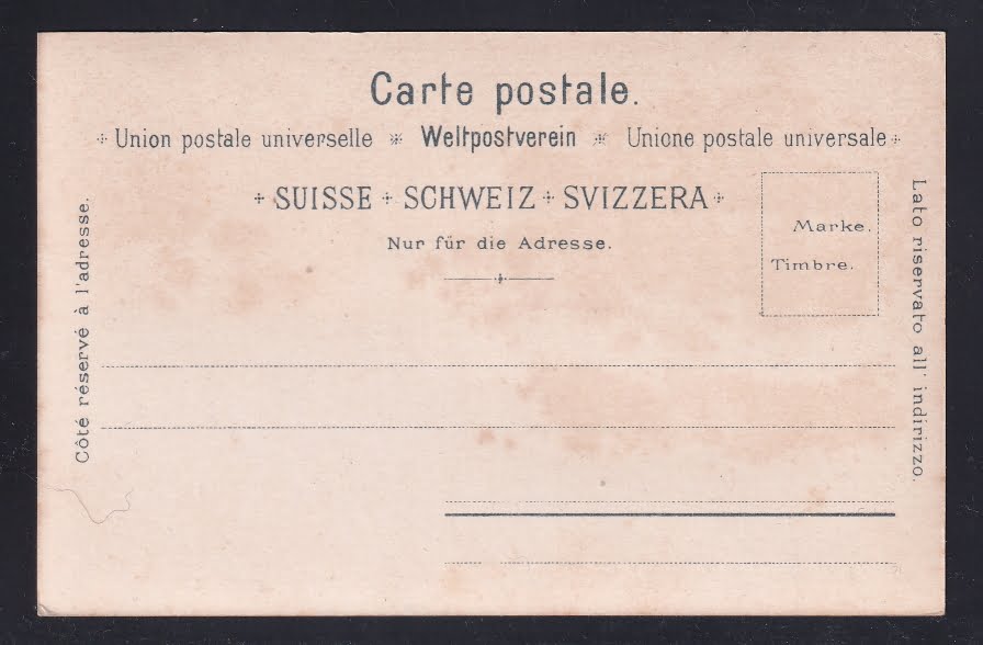 Schweiz Lithographie Souvenir de la CHAUX-DE-FONDS – Bild 2
