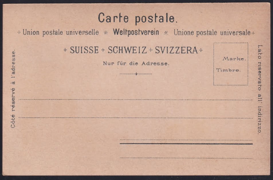 Schweiz Lithographie Souvenir du lac Leman – Bild 2