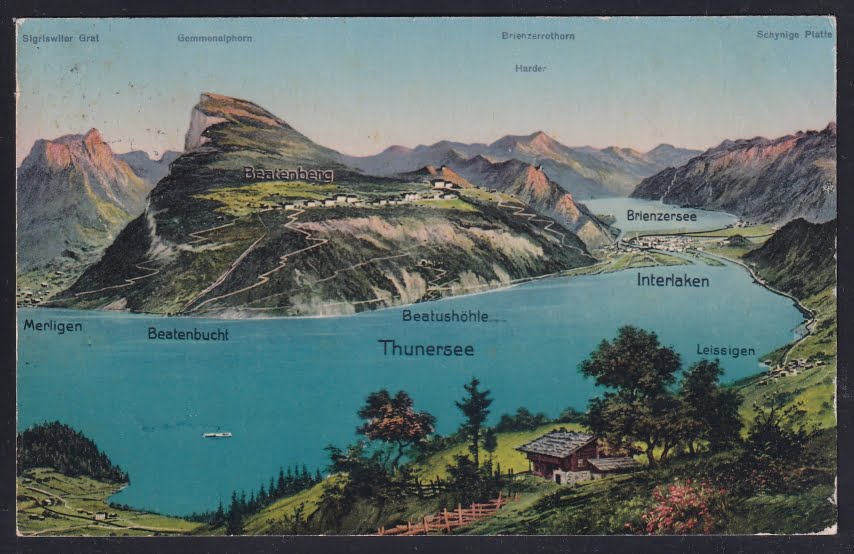 Schweiz Lithographie, THUNERSEE
