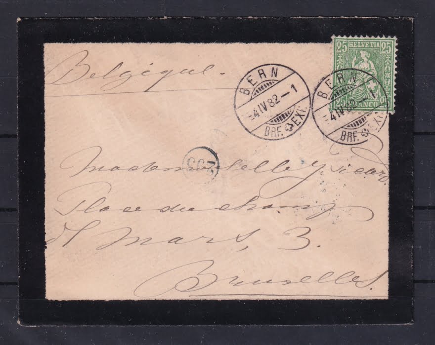Schweiz sitzende Helvetia 1881 Nr. 49 gestempelt "BERN"