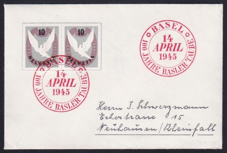 Schweiz Blocks, 100 Jahre Basler Taube, W 22
