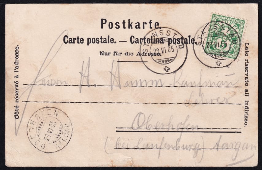 Ansichtskarten Schweiz, Stansstad - Hotel Winkelried – Bild 2