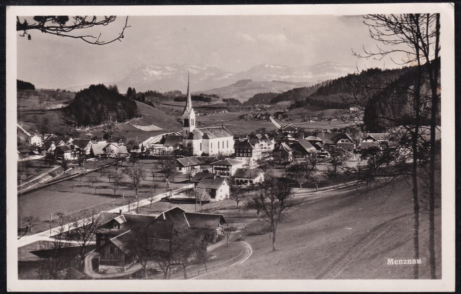 Schweiz Ansichtskarten, MENZNAU, Generalansicht