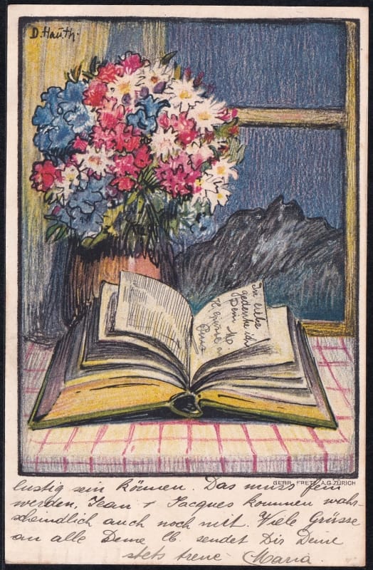 Schweiz Bundesfeierkarten 1921, Das Lesebuch, AARAU