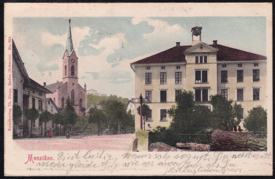 Schweiz Litho Menziken, gestempelt 1900