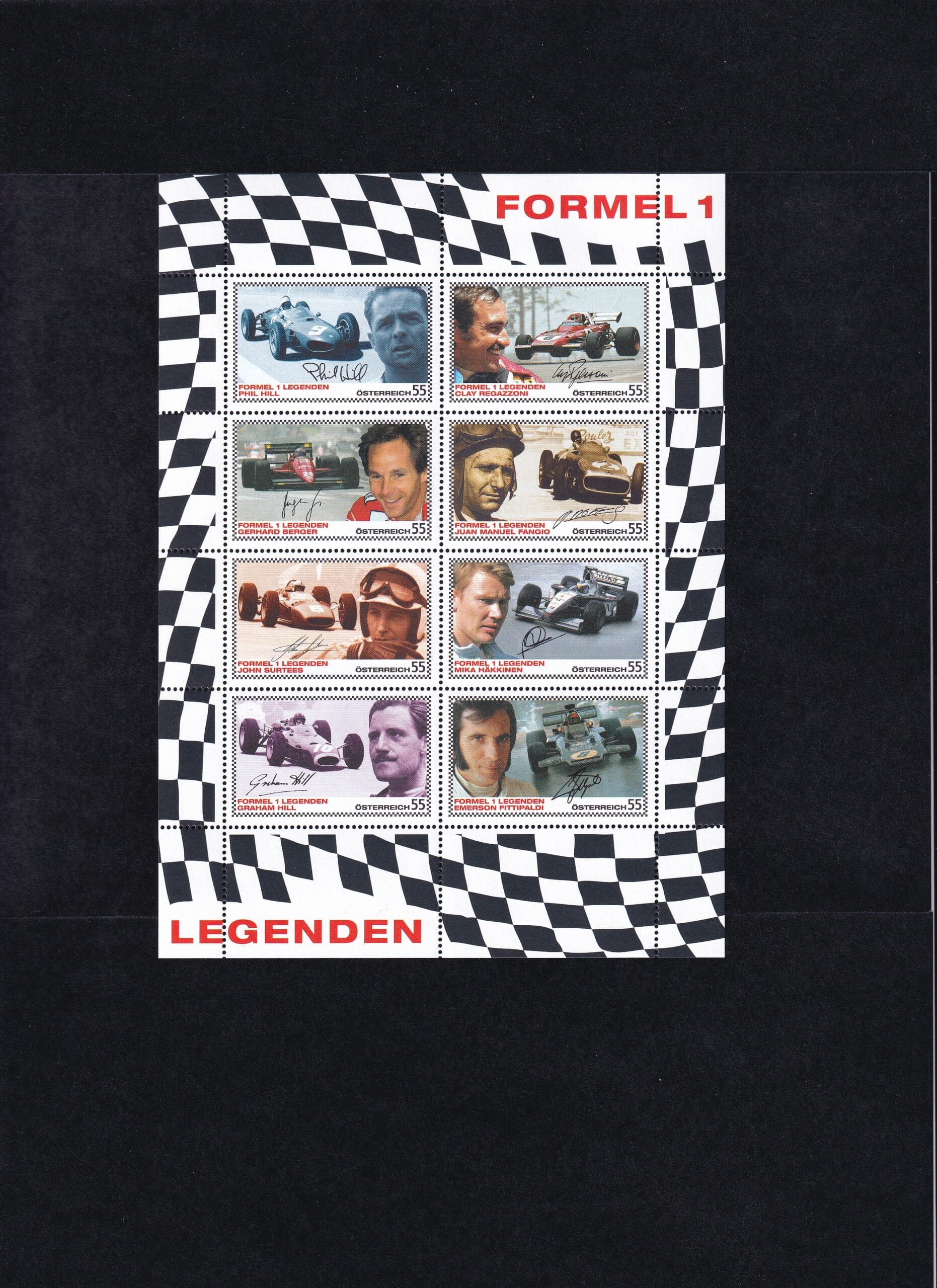 Österreich, Freimarken, Formel 1 Legenden 2007