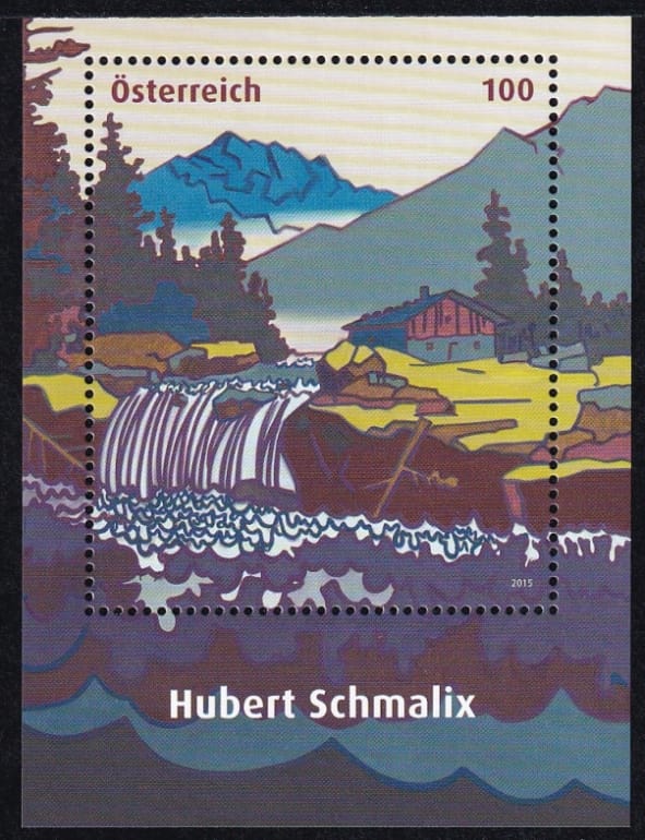 Österreich, Freimarken, Hubert Schmalix 2015 Gemälde