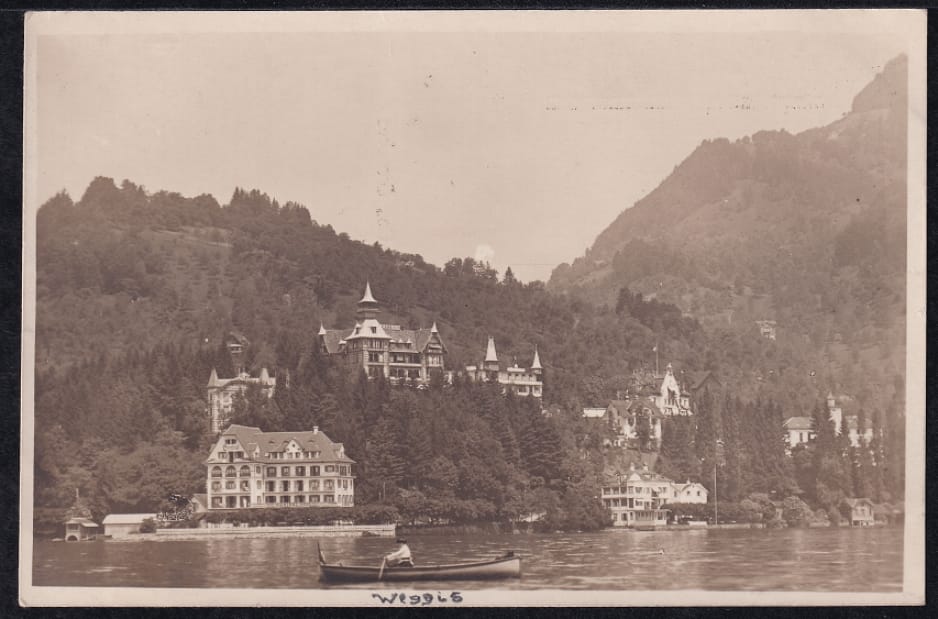 Ansichtskarte Schweiz 1917, Weggis, sw-Foto