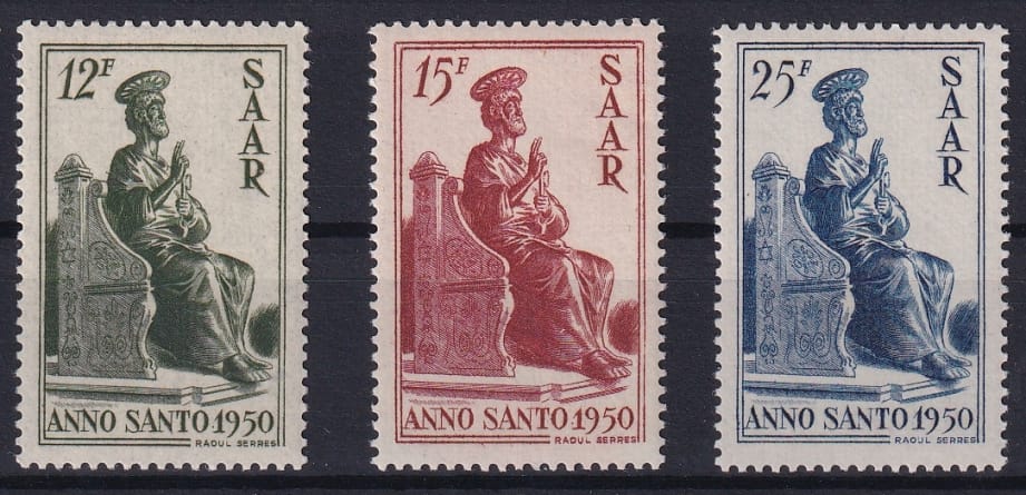 Deutschland 1950 Saar, Heiliges Jahr, komplette Serie