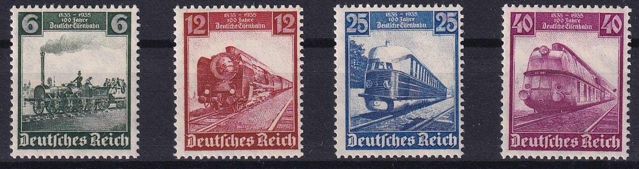 Deutschland 1935, 100 Jahre Eisenbahn, komplette Serie