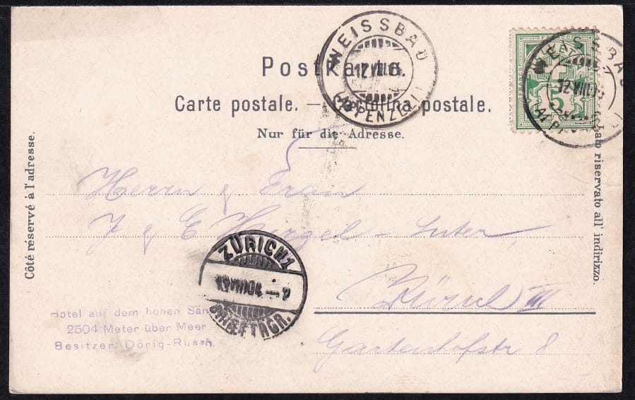 Litho farbig 1904, Säntis – Bild 2