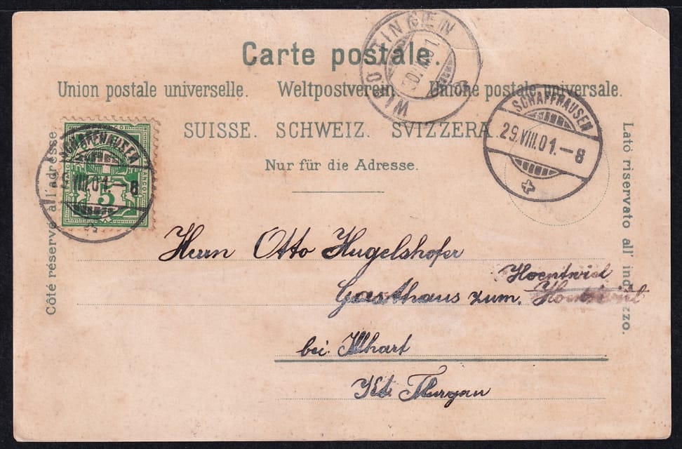 Lithokarten, Gruss aus Schaffhausen – Bild 2