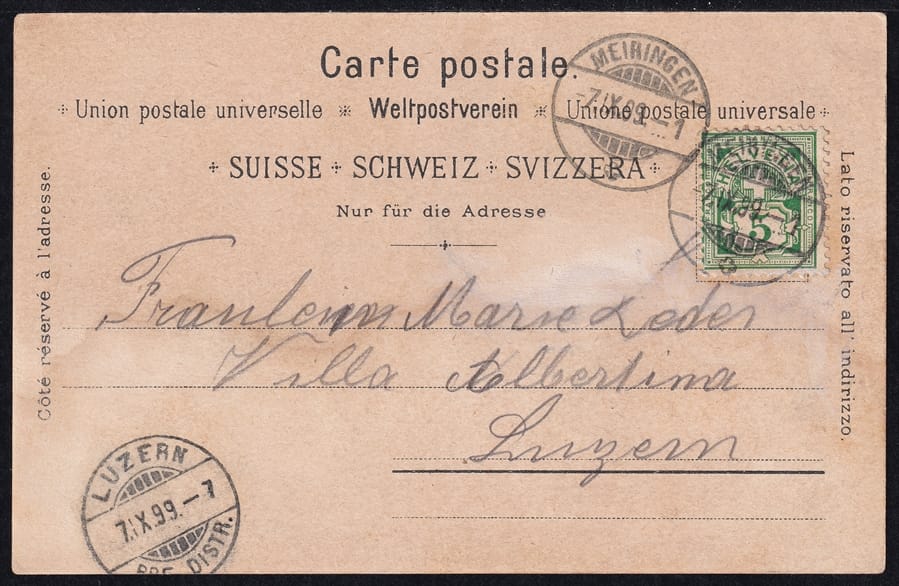 Lithokarten, Gruss von Meiringen – Bild 2