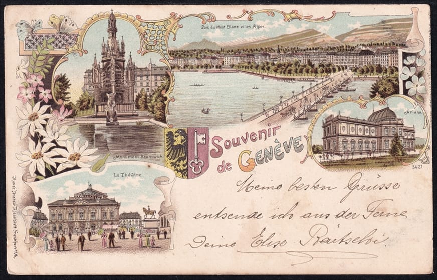 Lithokarten, Souvenier de Geneve