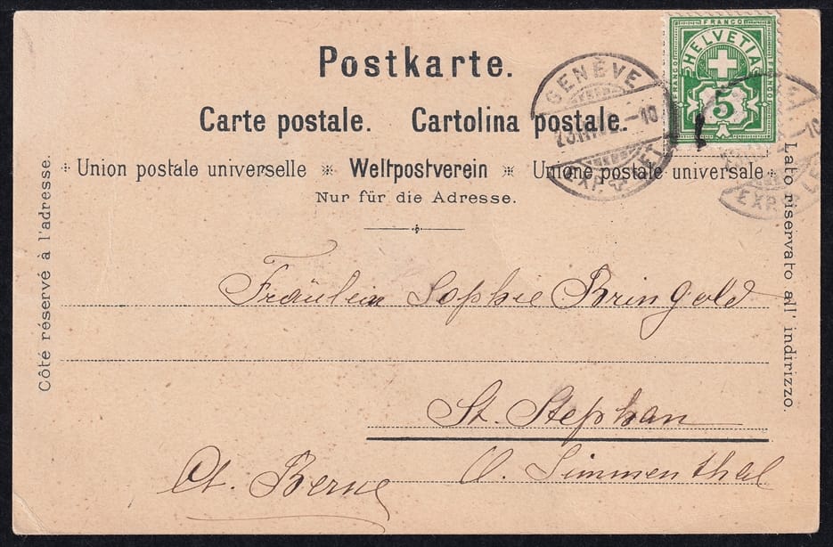 Lithokarten, Souvenier de Geneve – Bild 2