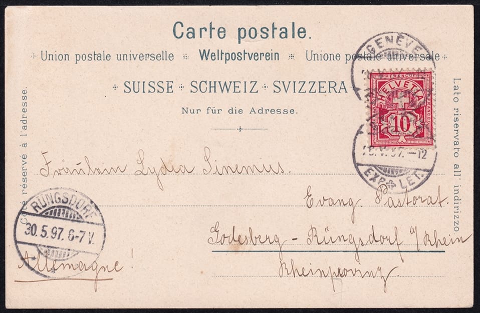 Lithokarten, Souvenir du Lac Leman – Bild 2