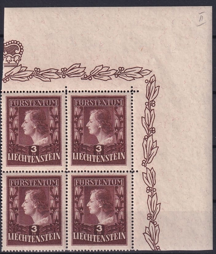 Liechtenstein, Freimarken, Nr.305B Fürstin Gina, Zä 14,75