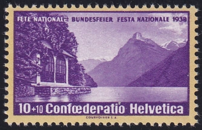 Schweiz Pro Patria 1938 SBK Nr. B1y Pf. 2.01 postfrisch **