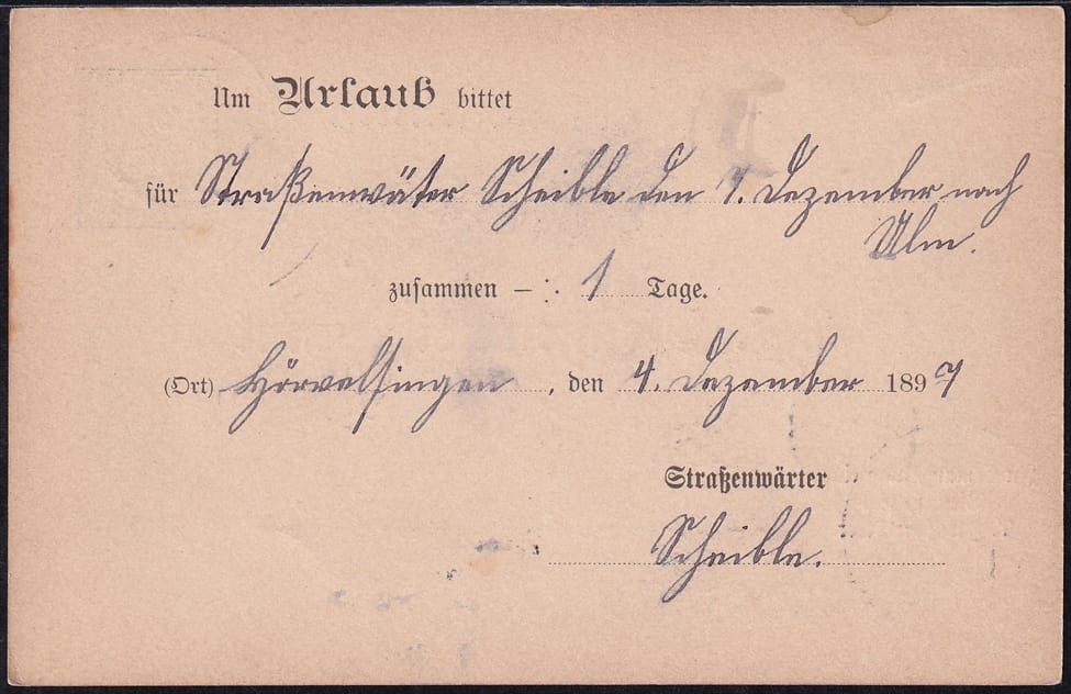 Deutschland, Altdeutschland, Württemberg, Dienstpostkarte DP 27 – Bild 2