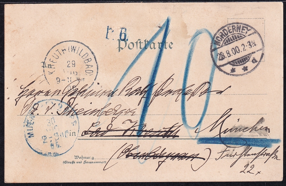 Deutschland, Ansichtskarten, Lithokarte von Norderney – Bild 2
