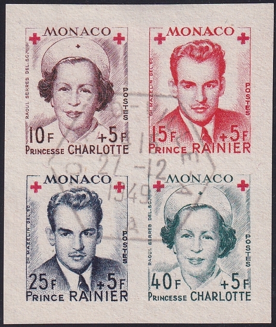 Monaco, Nr.397-400B, Rotkreuz