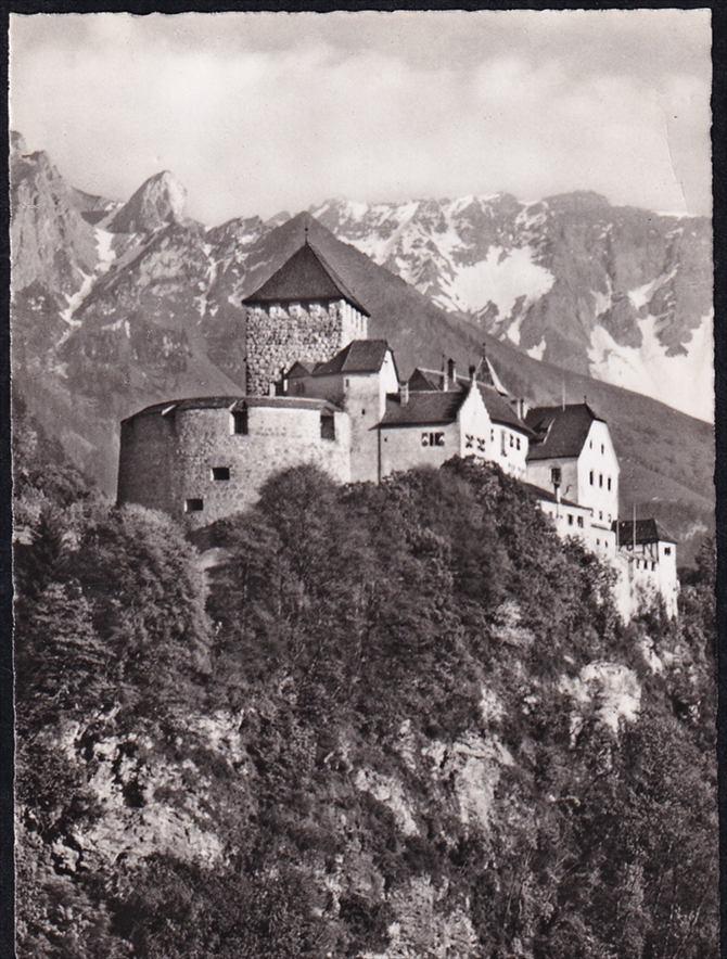Liechtenstein, Freimarken, Nr.336, Sport, auf Karte nach Paris – Bild 2