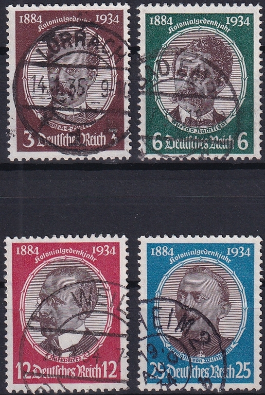 Deutschland, Deutsches Reich, Kolonialgedenkfeier, Nr.540-543