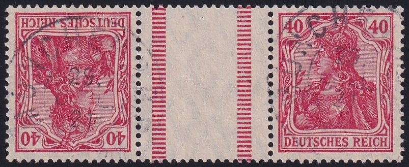 Deutsches Reich 1920 Kehrdruck Mi Nr. KZ 5a gestempelt