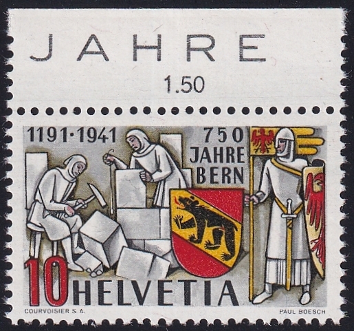 Schweiz 1941 SBK Nr. 253 Pf. 2.05a postfrisch ** mit Bogenrand