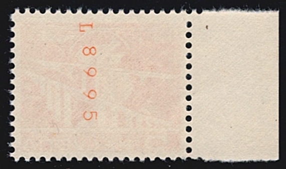 Schweiz, Freimarken, Rollenmarken, Technik und Landschaft, Nr.298RM, 5Rp. mit Nr. L 8995 – Bild 2