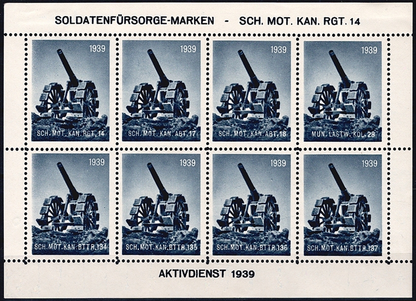 Schweiz, Soldatenmarken, Sch.Mot.Kan.Rgt.14, Nr.95a, Achterbögli