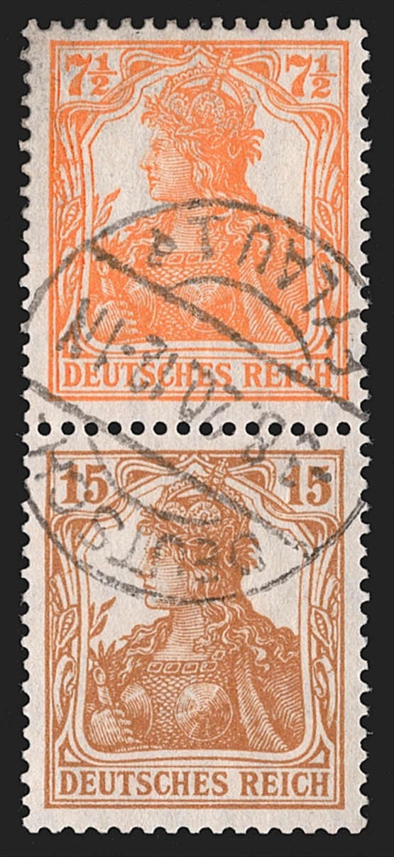 Deutschland, Deutsches Reich, Markenhefte, Nr. S 7 ba, sauber gestempelt DEUTSCH EYLAU