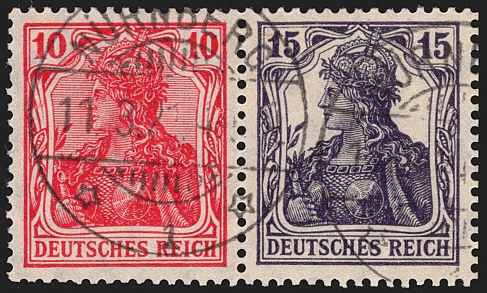 Deutschland, Deutsches Reich, Markenhefte, Nr. W 12 ab, sauber gestempelt NÜRNBERG