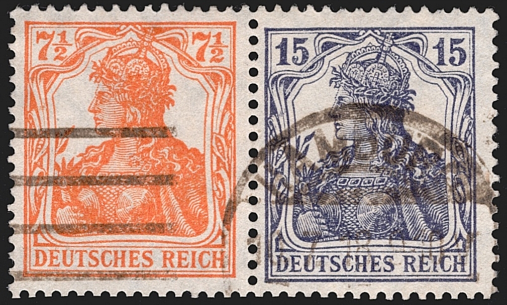 Deutschland, Deutsches Reich, Markenhefte, Nr.W 11 ba, sauber gestempelt HAMBURG