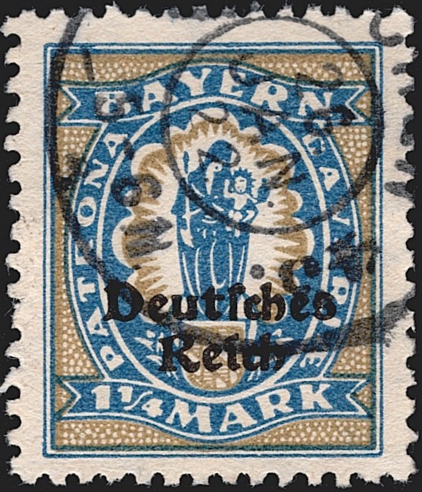 Deutschland, Deutsches Reich, Nr.130 I, 1.25M. "DAVARIA", gestempelt