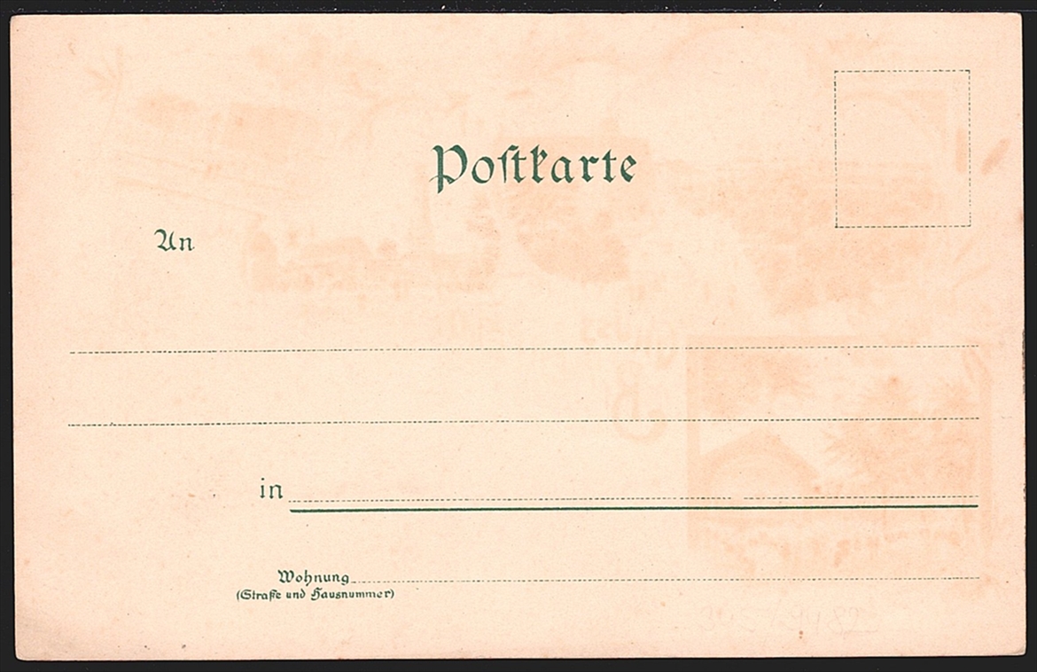 Deutschland, Lithographien, Gruss aus BITTERFELD, ca.1900, nicht gelaufen – Bild 2