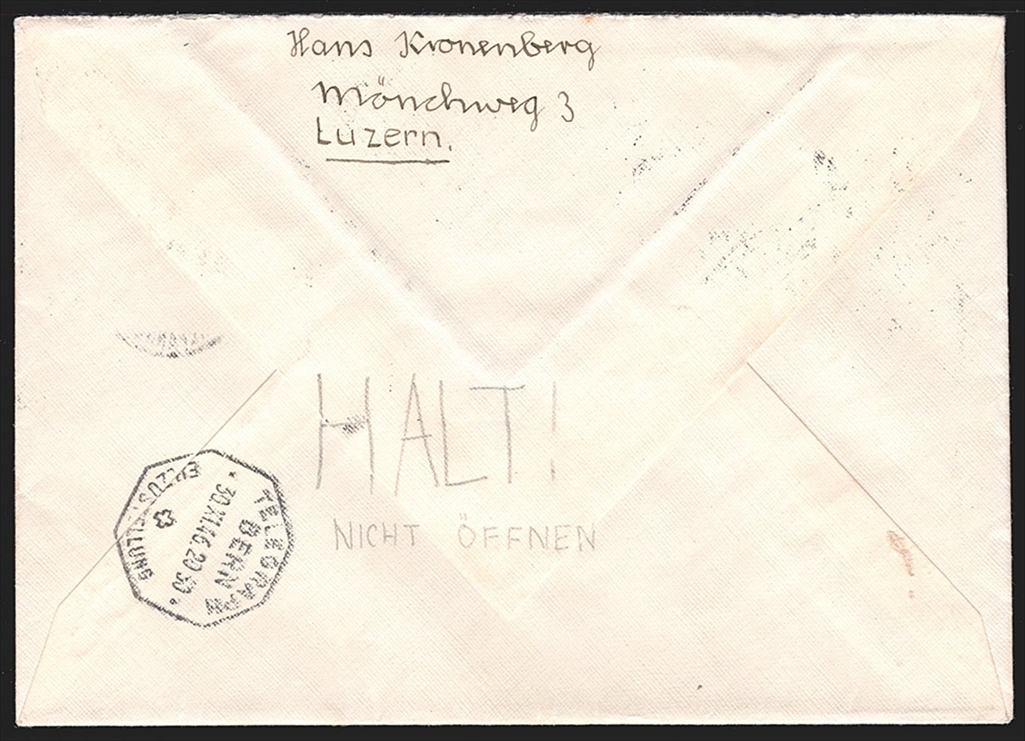 Schweiz FDC, Pro Juventute, 1946, komplette Serie mit Pro Patria-Serie als Erst-/Letzttag-Brief, R-Express Brief – Bild 2