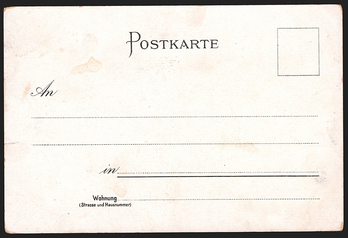 Deutschland, Lithographien, Gruss aus FRANKFURT, 1 Bild, 1899, nicht gelaufen – Bild 2