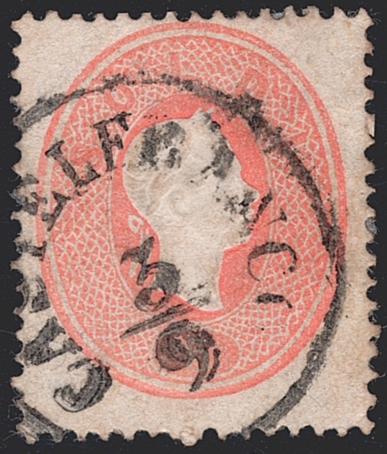 Österreich 1861/62 - 5 Soldi ANK Nr. LV 12 gestempelt CASTELFRANCO