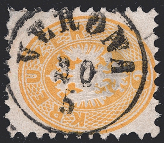 Österreich 1863/64 2 Kreuzer ANK Nr. 30 Lombardei Entwertung auf Kreuzer Marke gestempelt VERONA
