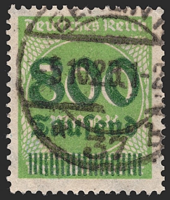 Deutschland, Deutsches Reich, Freimarken, Nr.304 A, 800 Tsd, gestempelt, signiert