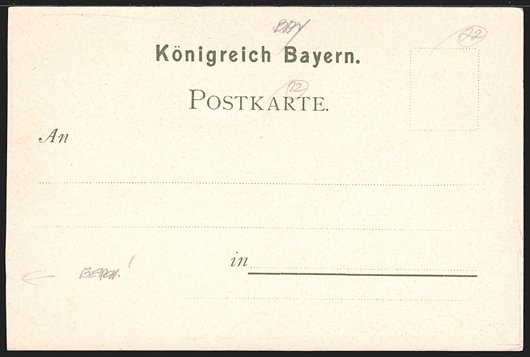 Deutschland, Lithographien, Gruss aus MÜNCHEN, 3 Bilder, um 1900, nicht gelaufen – Bild 2