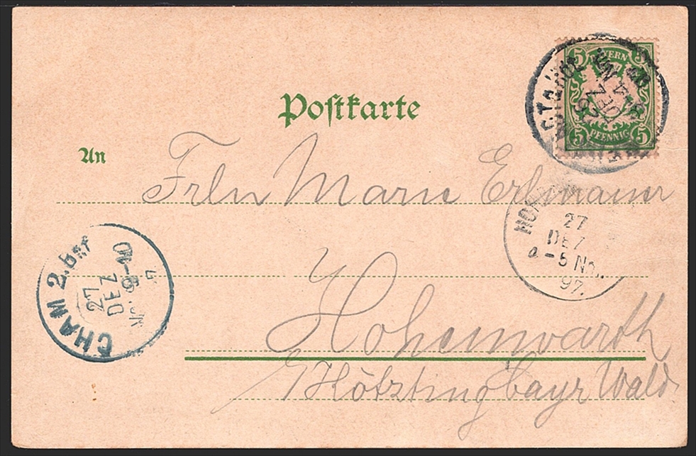 Deutschland, Lithographien, Gruss aus der RHEINPFALZ, 6 Bilder, 1897 – Bild 2