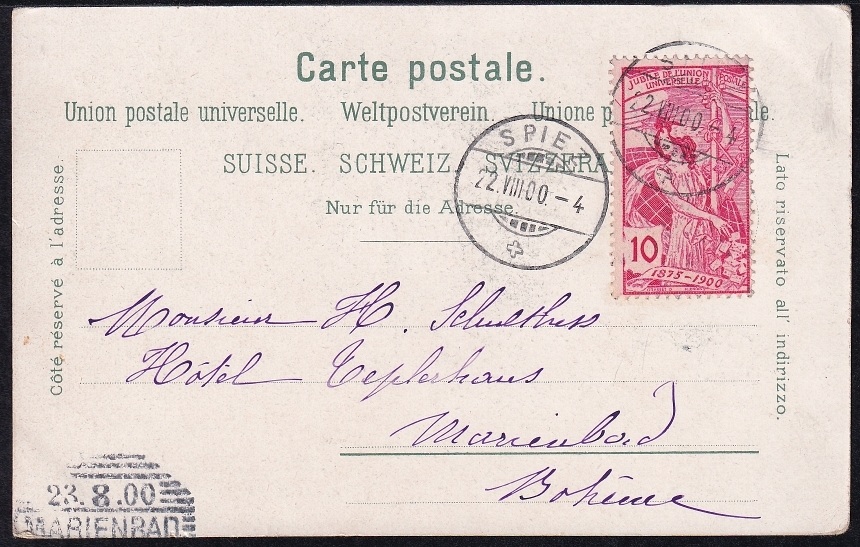 Lithokarte Schweiz, 1900, Spiez am Thunersee – Bild 2