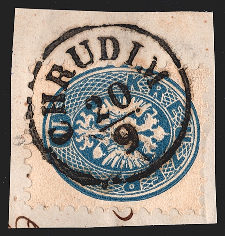 Österreich 1863/64 - 10 Kreuzer ANK Nr. 33 gestempelt CHRUDIM