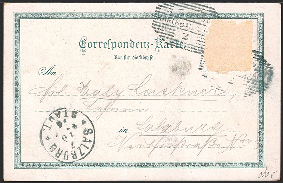 Lithographien, Österreich, Böhmen, Gruss aus KARLSBAD, 3 Bilder, 1895 – Bild 2